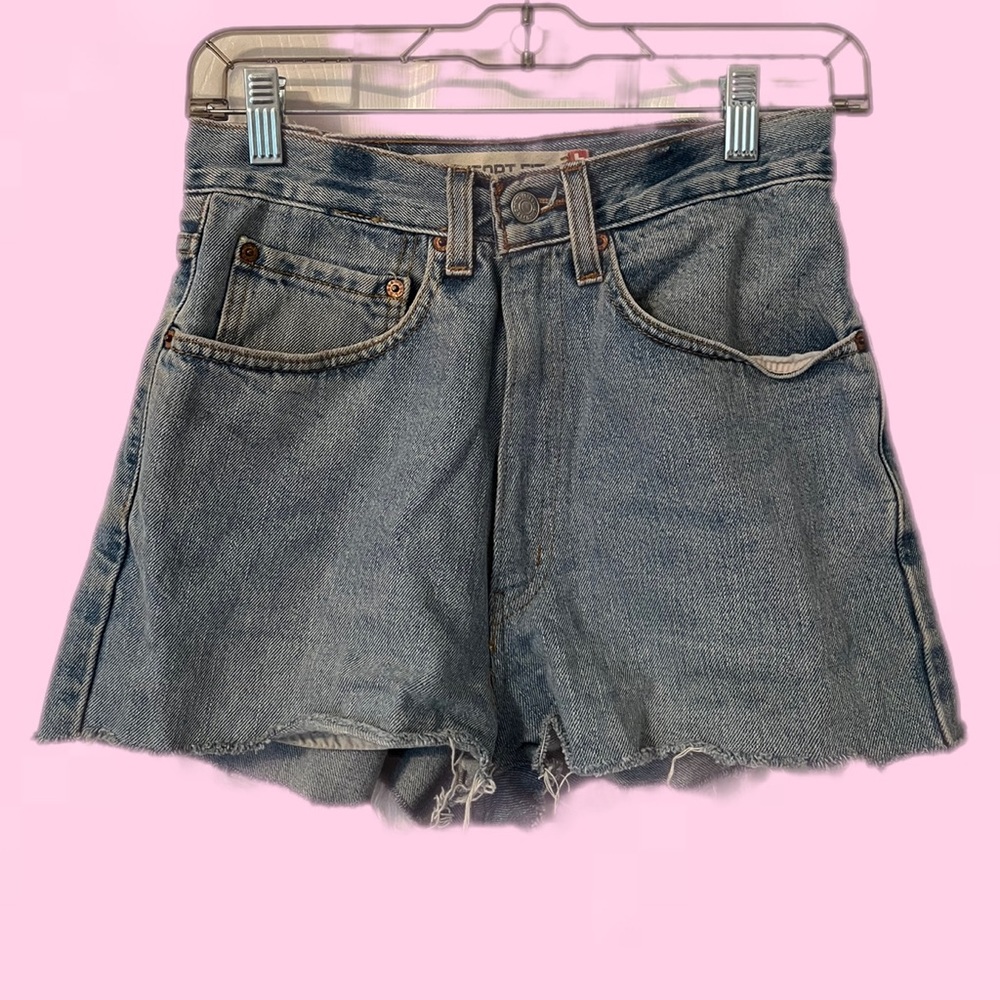 Levi comfort fit 560 denim shorts